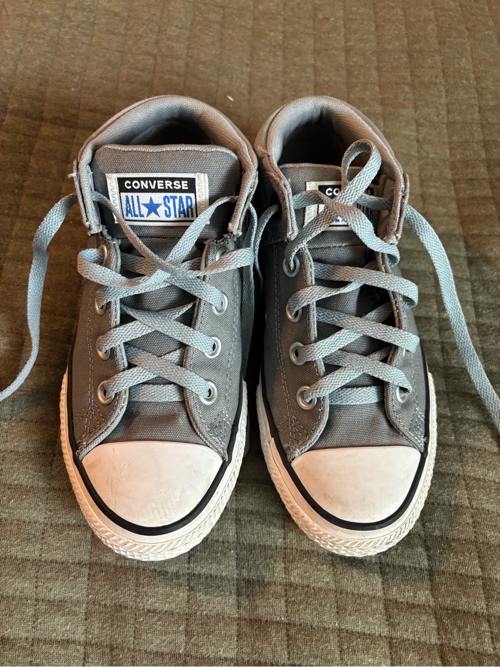 Kids Converse All Star Madison Mid Sneakers in Gray size 2